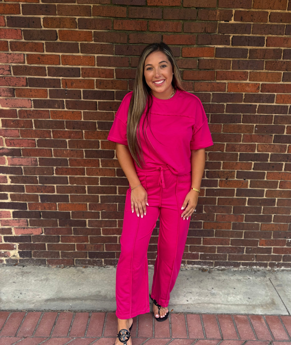 Boxy Tee & Wide Leg Pants Set