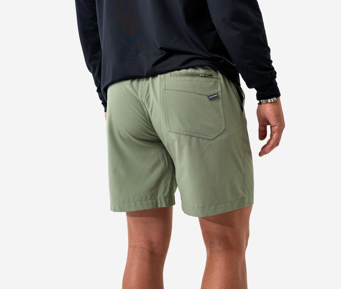 Burlebo - Light Sage Everyday Shorts