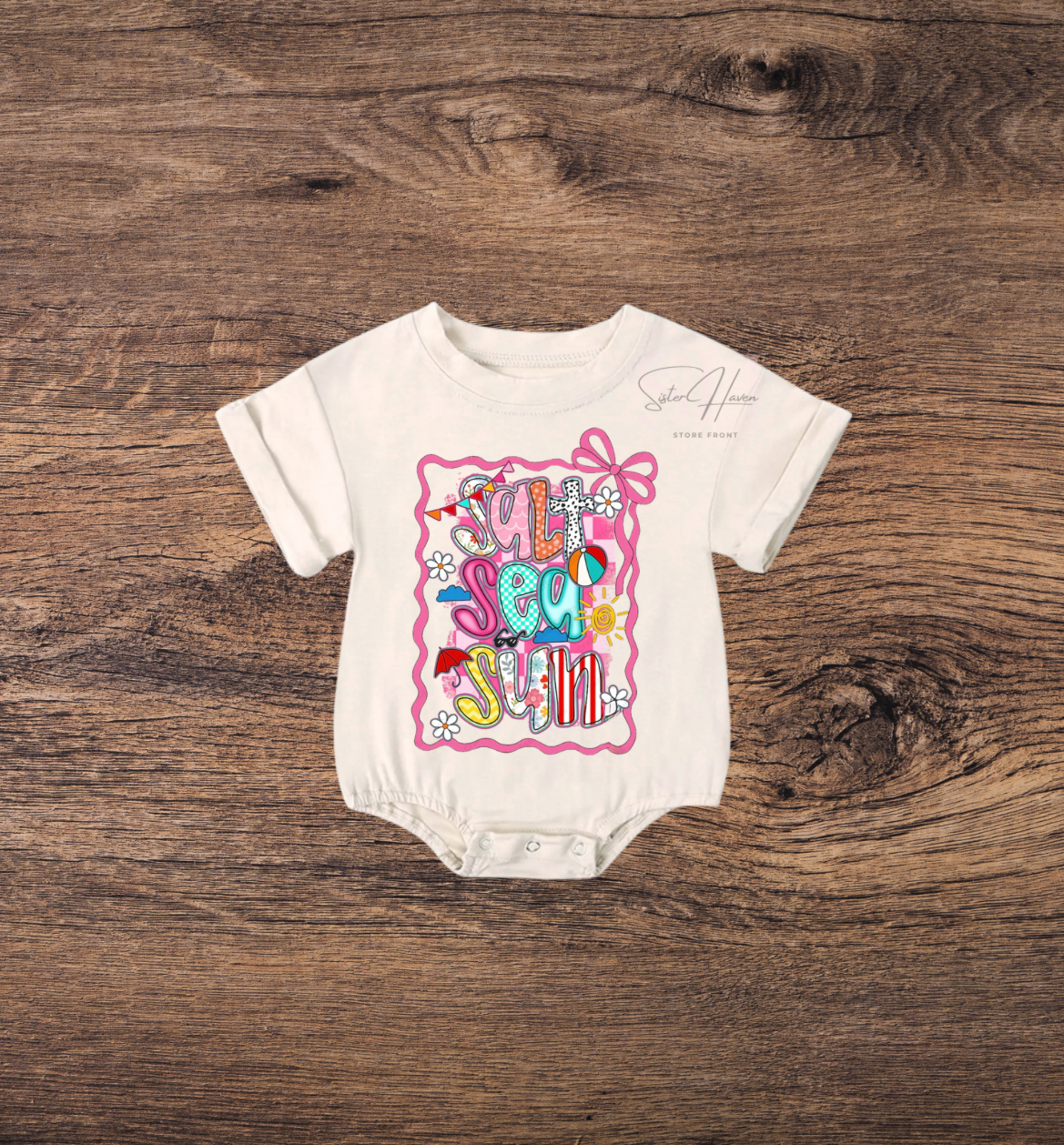 PRE-ORDER Bubble Romper - Salt, Sea, Sun