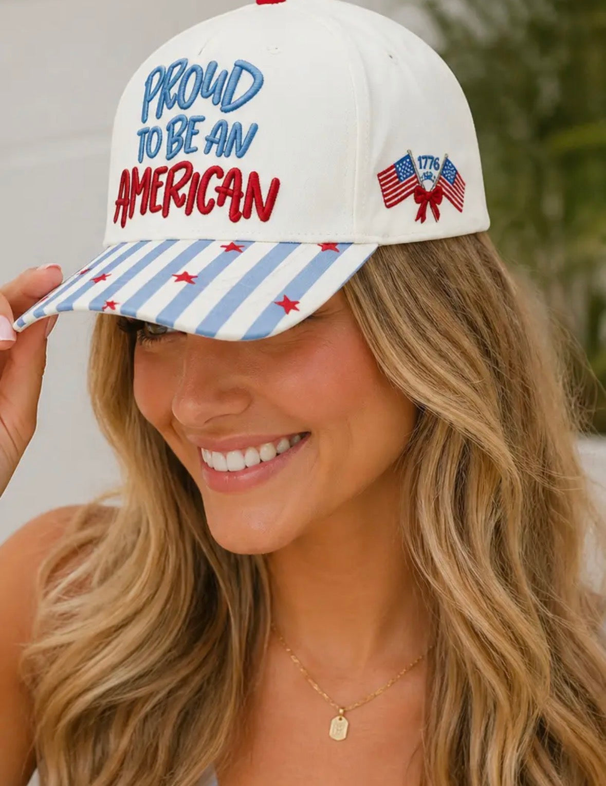 PRE-ORDER PROUD TO BE AN AMERICAN HAT - Patriotic Embroidered Hat