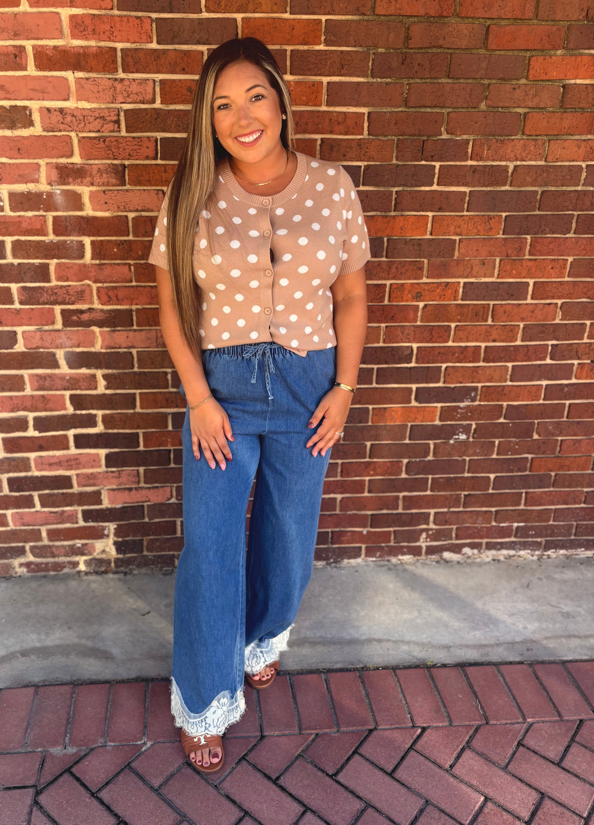 Pretty In Polka Dots Cardigan Top