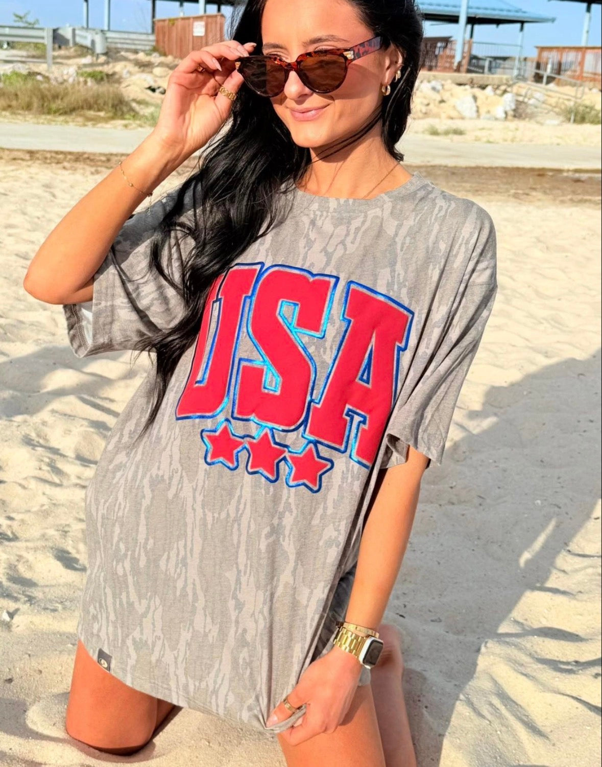 Pre - Order USA Star Puff Bottomland Tee (Toddler Sizes)