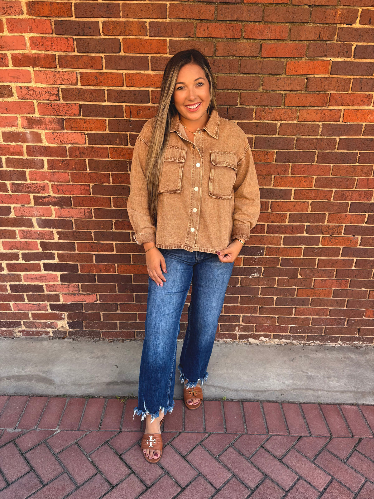 Vintage Washed Denim Shacket