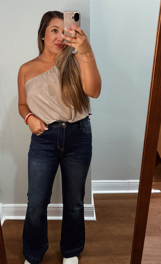 Western Stitch Patched Pocket Bootcut Jeans