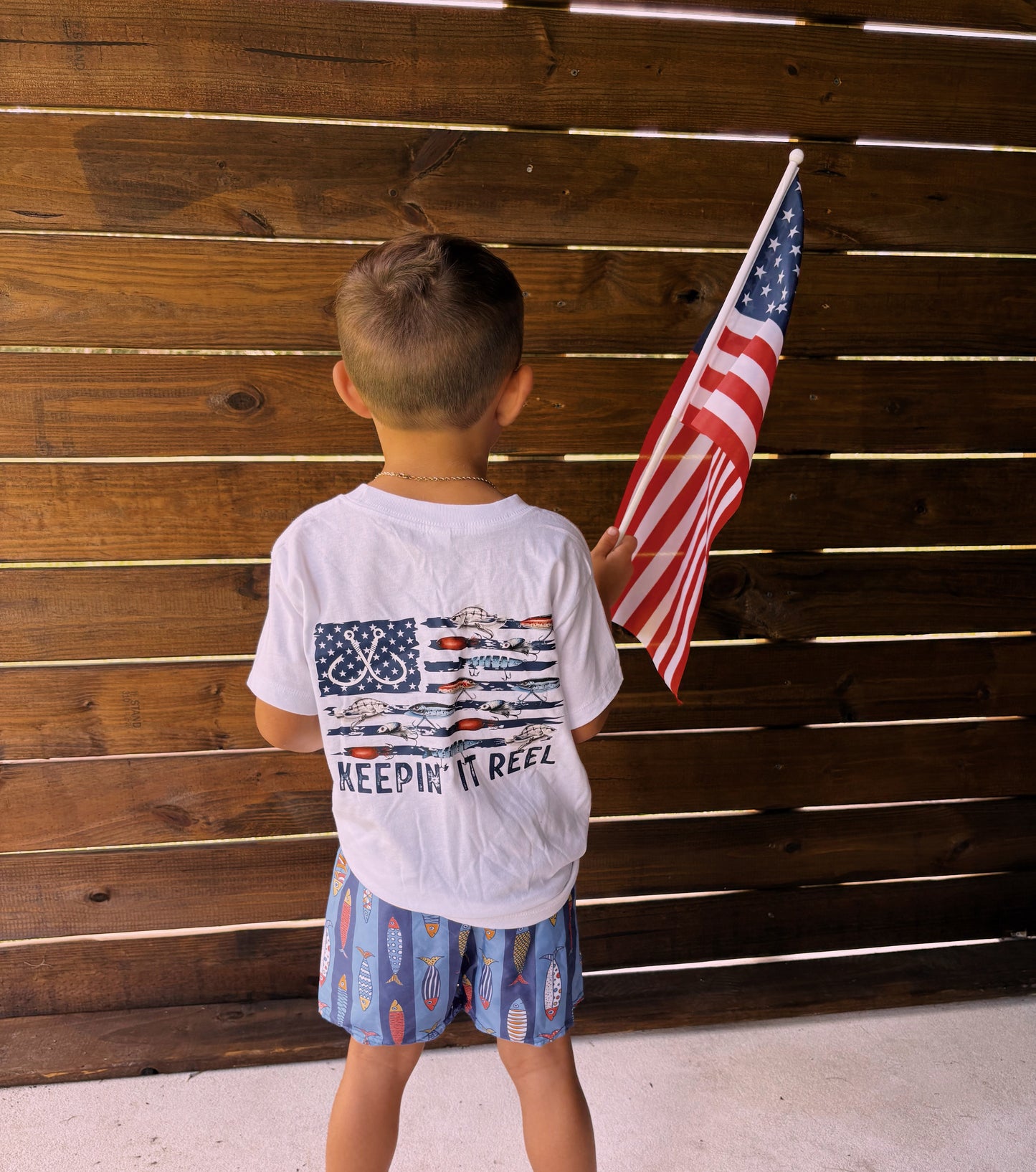 Fish Boy Swim Trunks