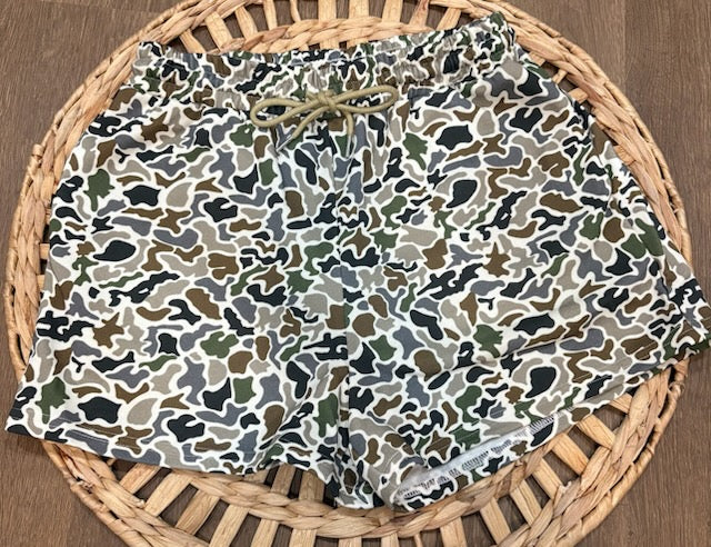 Teal camo women shorts