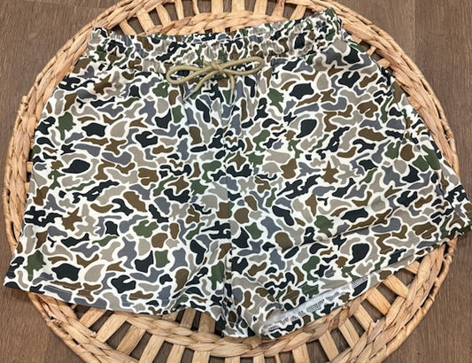 Teal camo women shorts