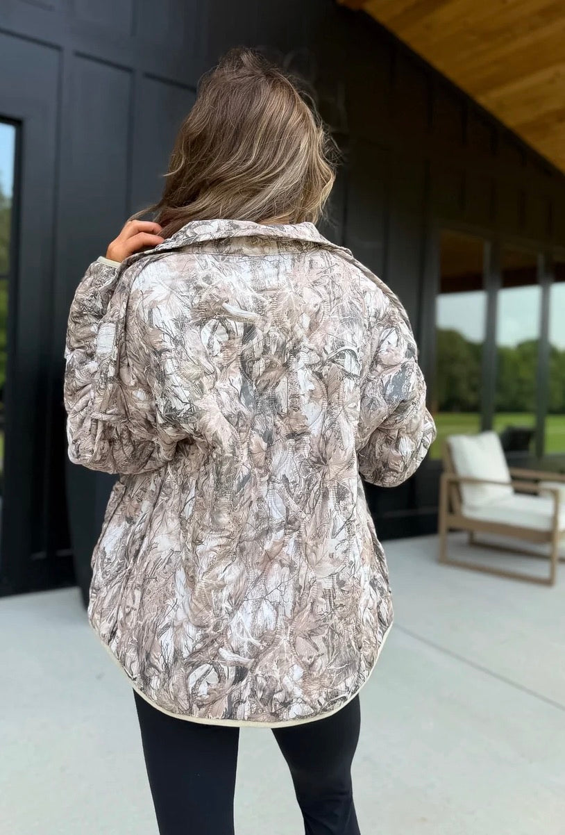BIRDIE Cozy Cloud Jacket - Dark Camo