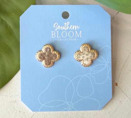 Deux Clover Studs -Southern Bloom Collection