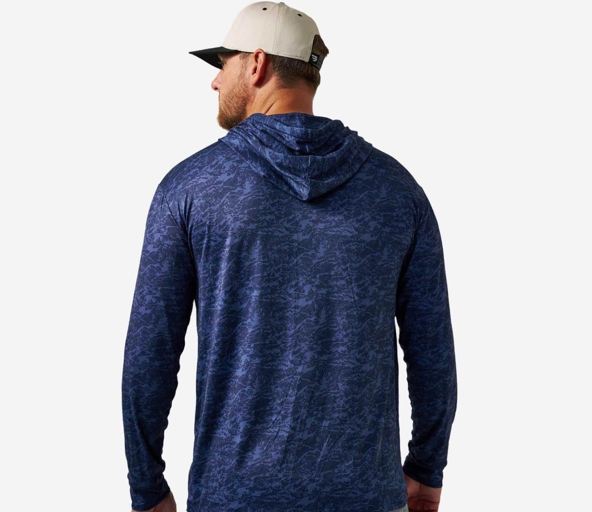 Burlebo - Performance Hoodie Marsh Camo (Navy)