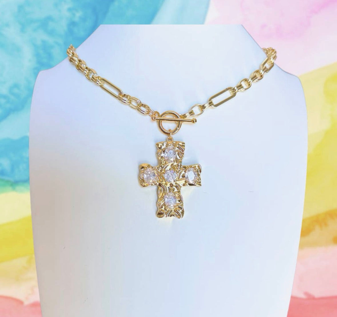 Parker Necklace - Chunky Cross
