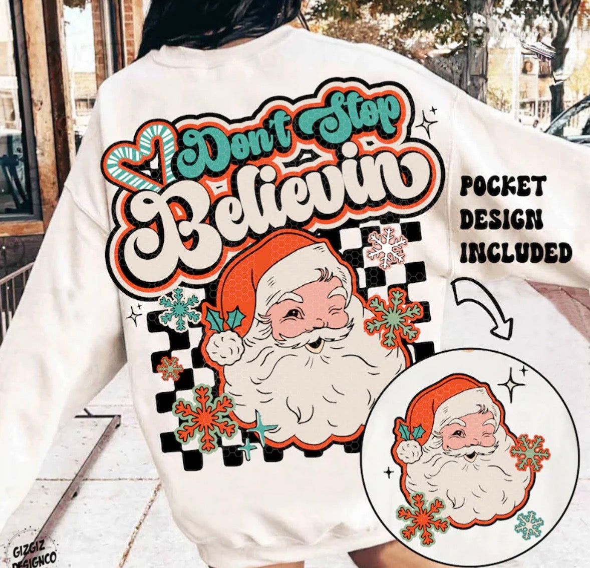 Don’t Stop Believin’ Christmas Crewneck
