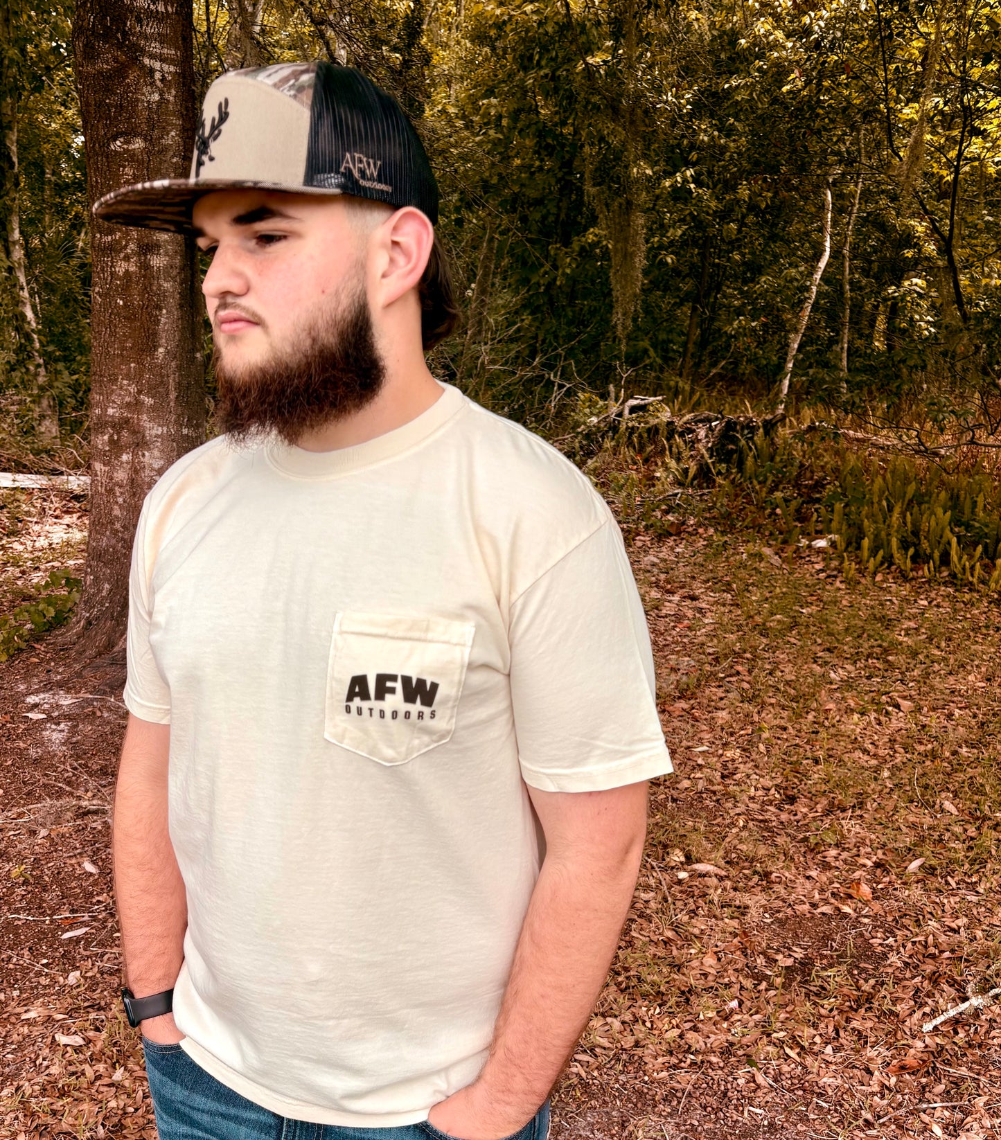 Flying Pheasant Ivory Pocket Shirt