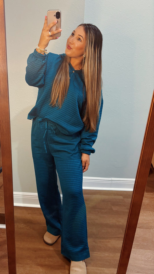 Waffled Textured Patchwork Set