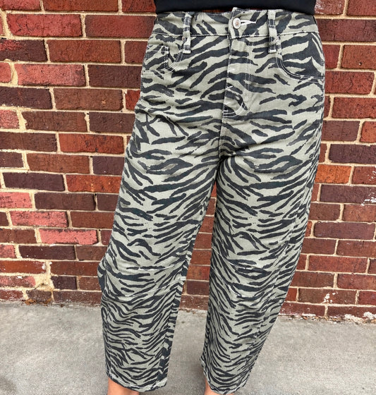 Zebra Striped Pants