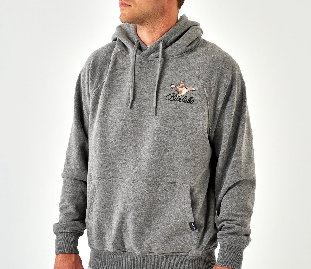 Fleece hoodie - ducks flying in
