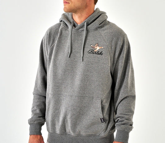 Fleece hoodie - ducks flying in