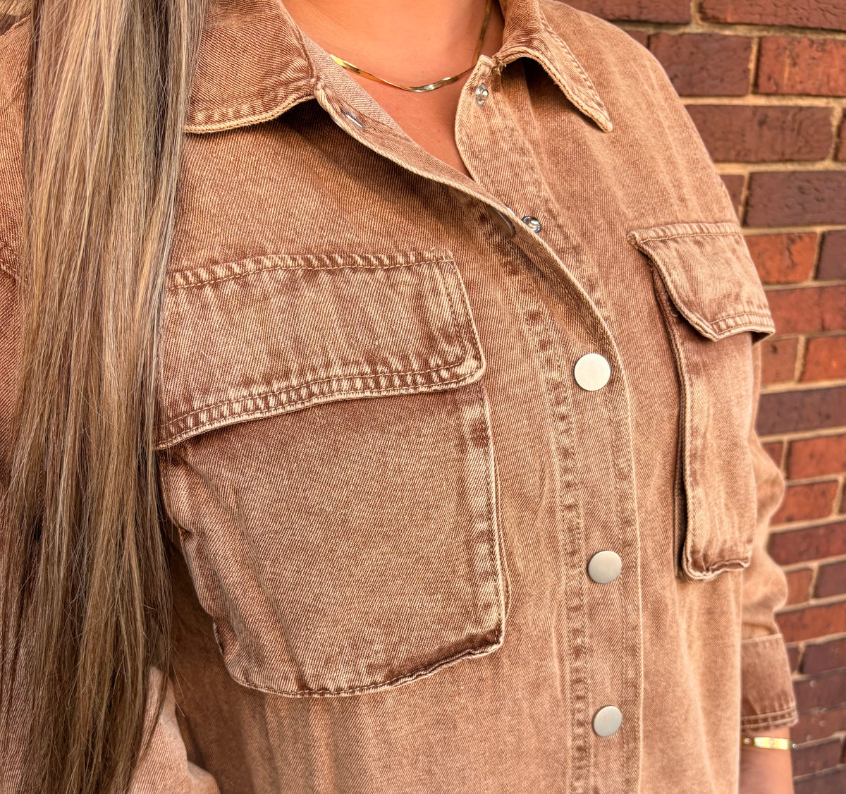 Vintage Washed Denim Shacket