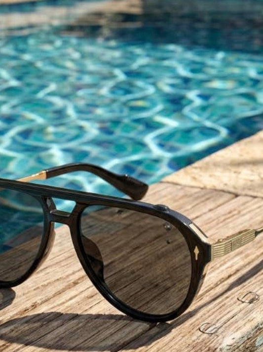 Oliver Black Aviator Sunglasses
