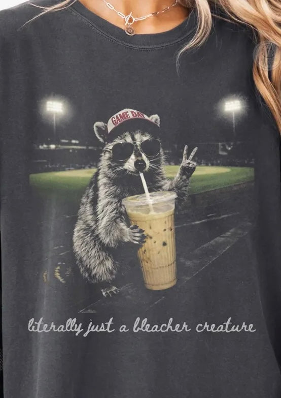 Literally just a bleacher creature (Red hat) - Graphic Tee