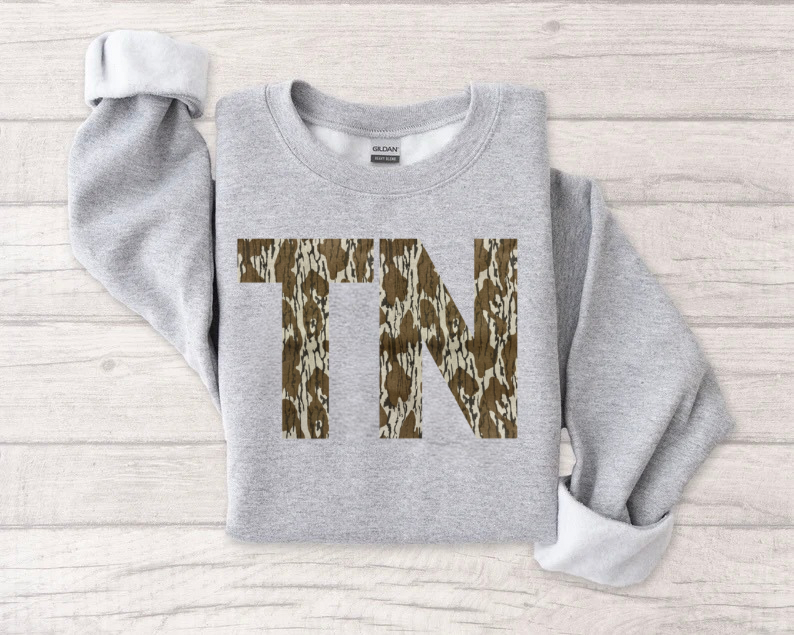 Tennessee Camo Print Sweater