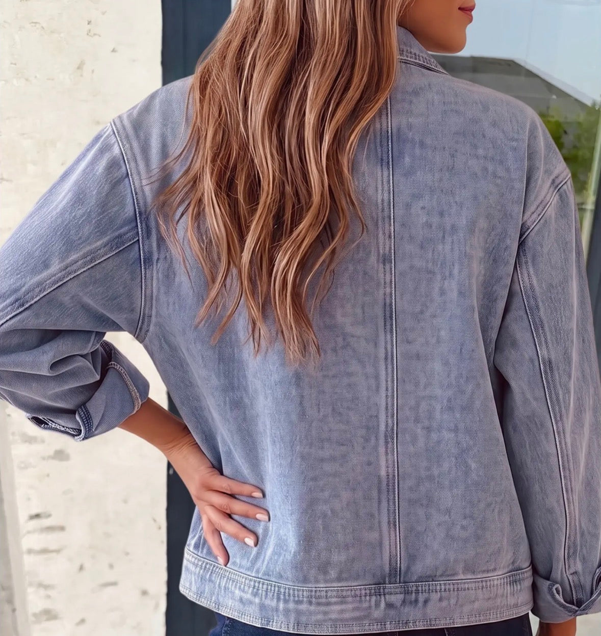 Denim Pearl Jacket