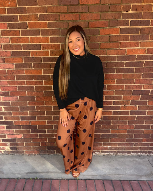Oversized Long Sleeve Layering Basic Blouse