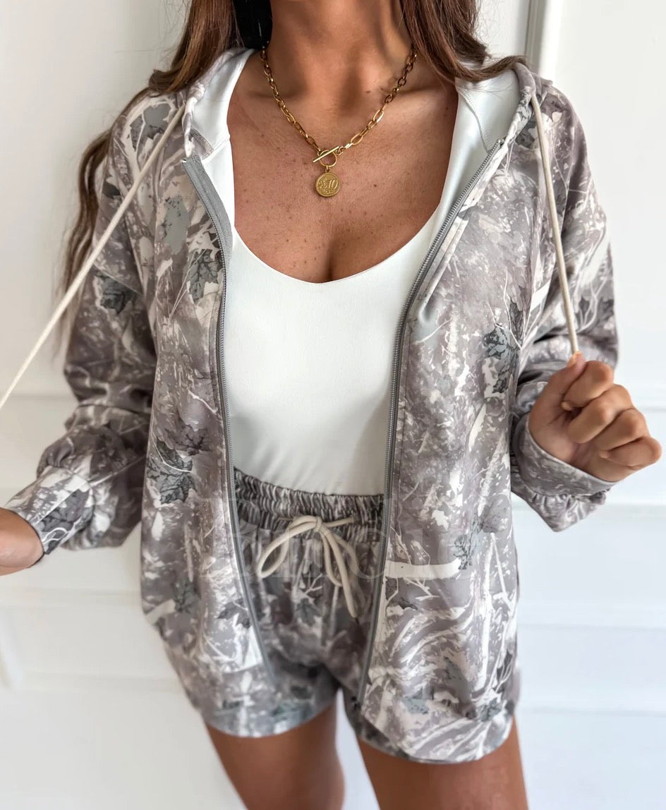 BIRDIE Cloud Nine Oversized Jacket - Iced Out Camo