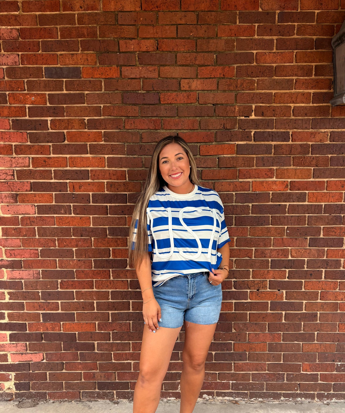 Denim shorts
