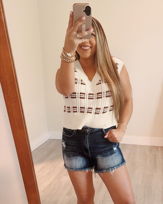 ZENANA Dark Wash Shorts