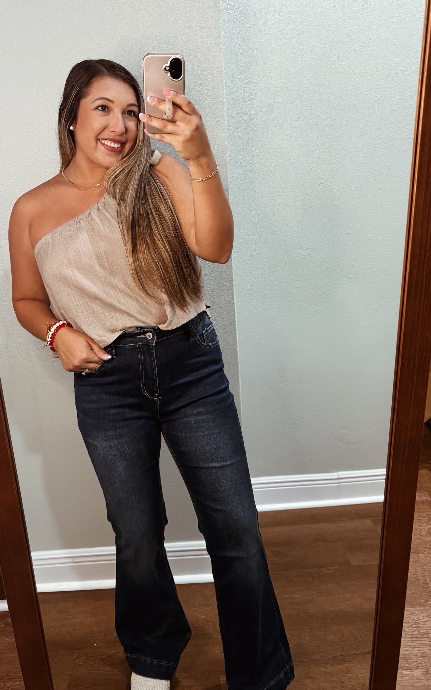 Western Stitch Patched Pocket Bootcut Jeans