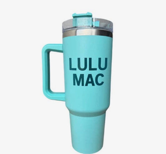 Morgan Tumbler Mint - Blue Logo