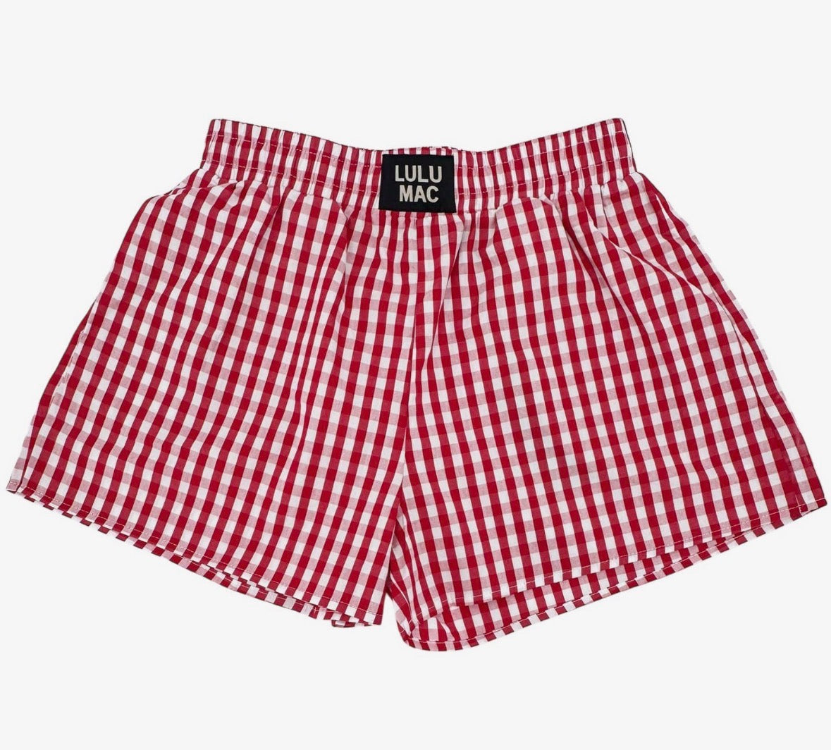Red Gingham Boxer Shorts