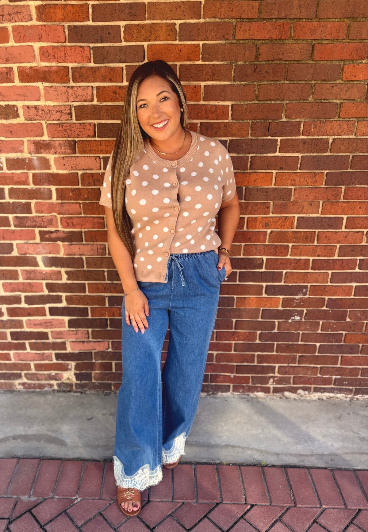 Pretty In Polka Dots Cardigan Top