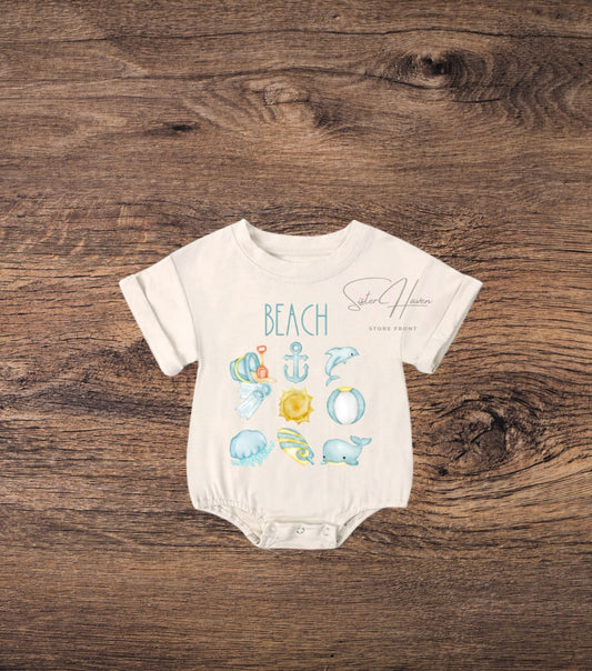 PRE-ORDER Bubble Romper - BEACH
