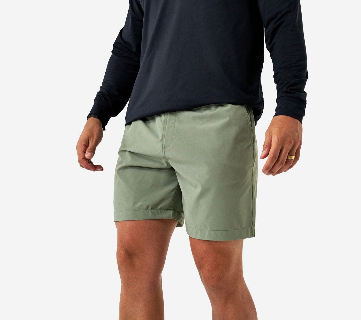 Burlebo - Light Sage Everyday Shorts