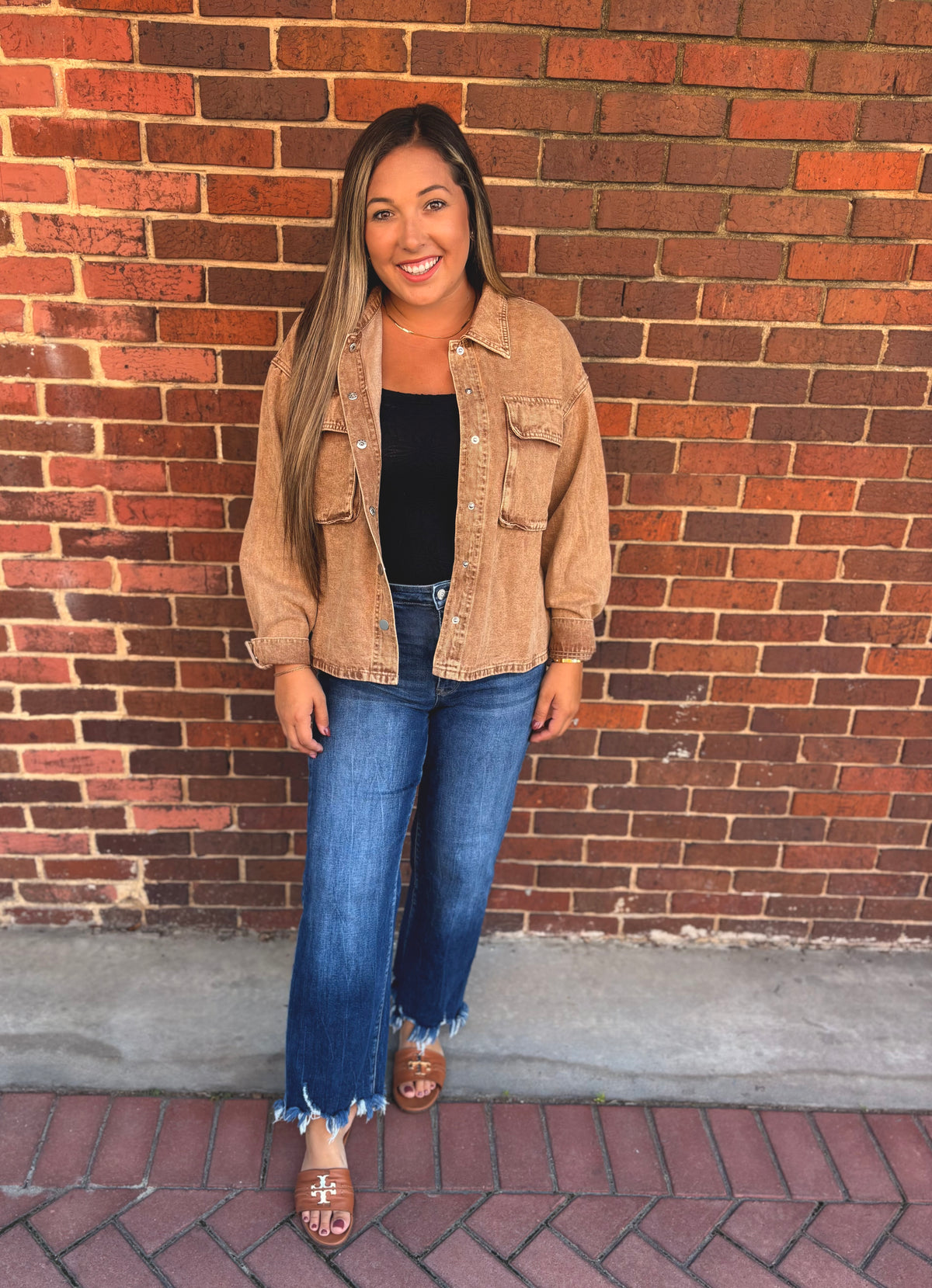 Vintage Washed Denim Shacket