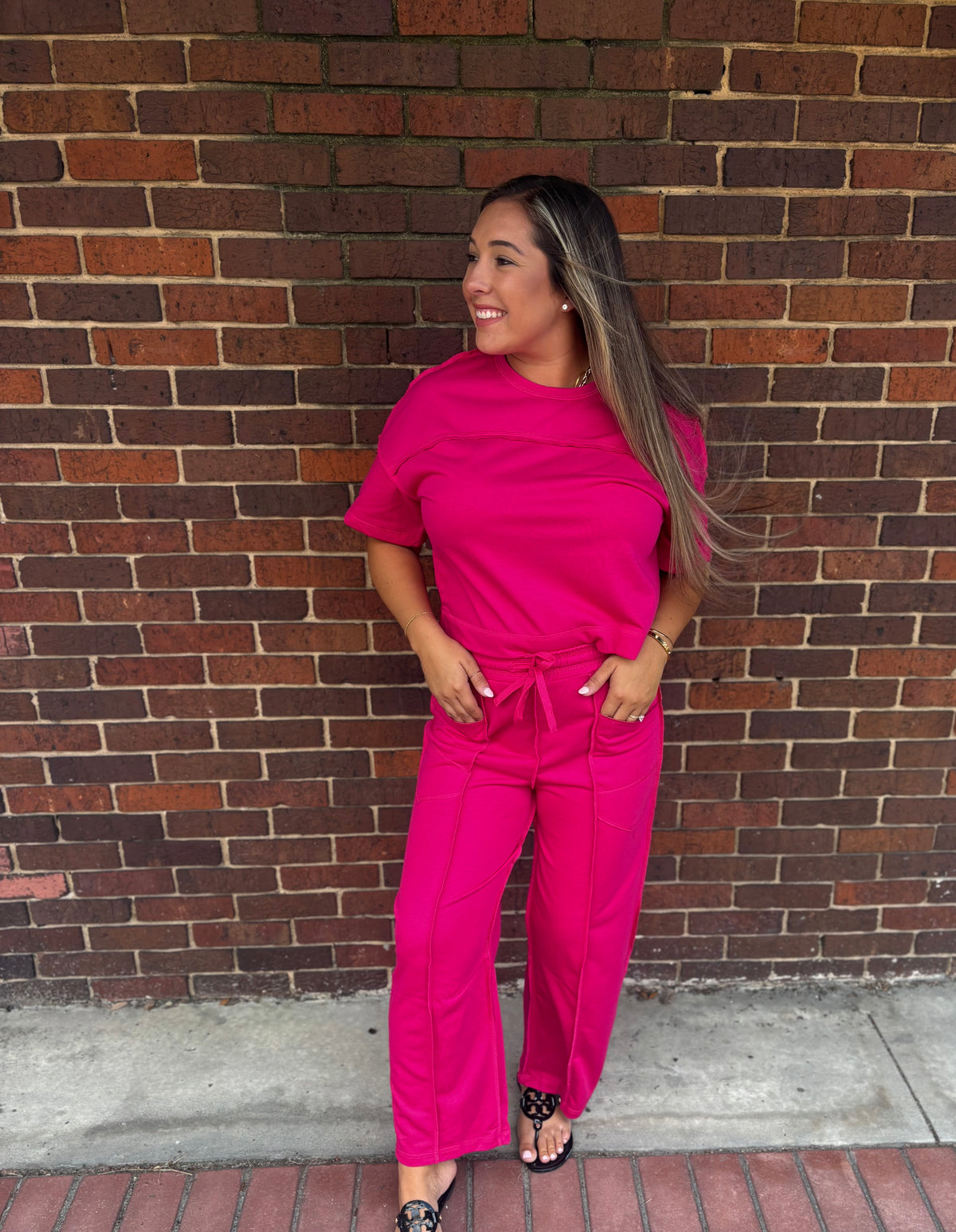 Boxy Tee & Wide Leg Pants Set