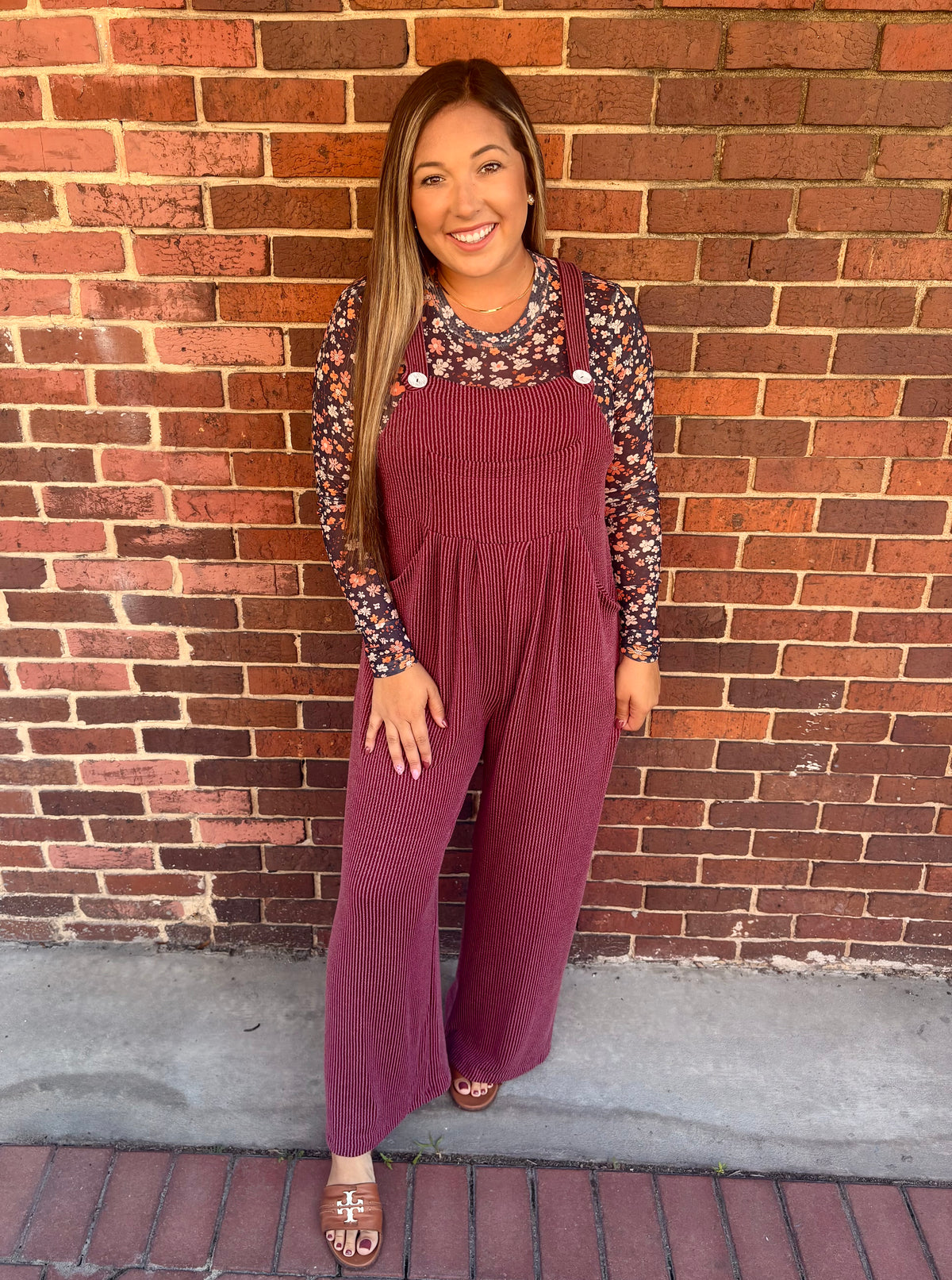 Fall Overalls - Plum