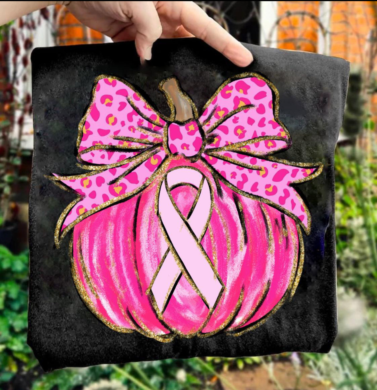 Breast cancer pumpkin