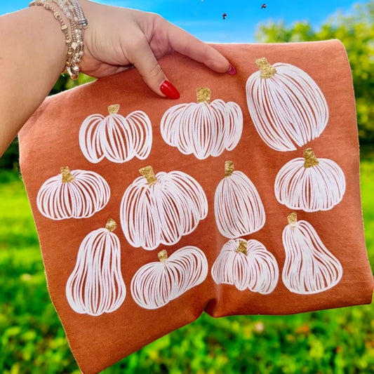 Custom pumpkin tee