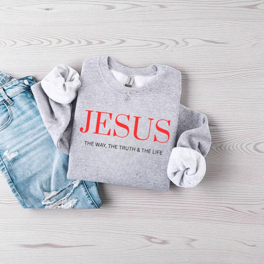 JESUS sweater  “ the way, the truth & the life “