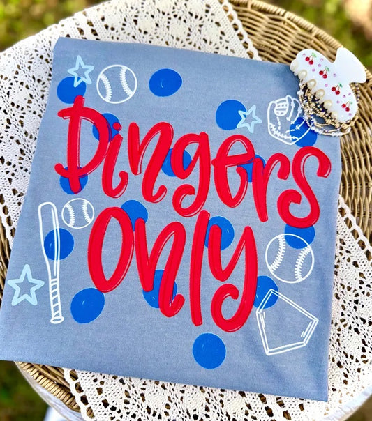 Dingers only custom tee