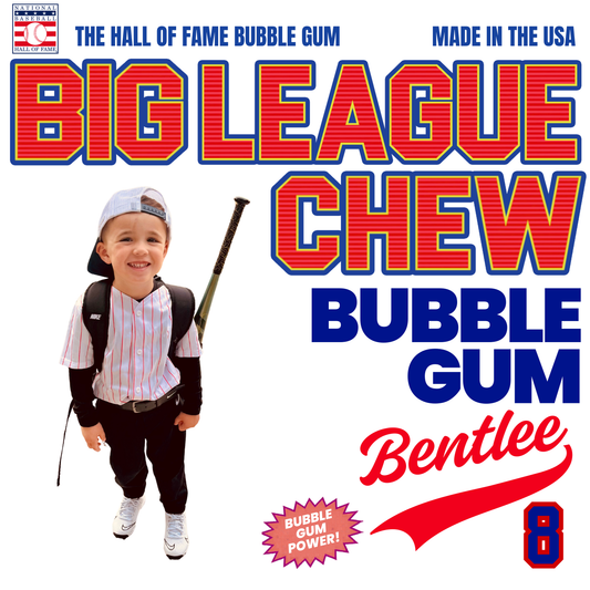 Big league custom baseball tee - enter the players name, number, and photo in the box below along with ivory or white tee.